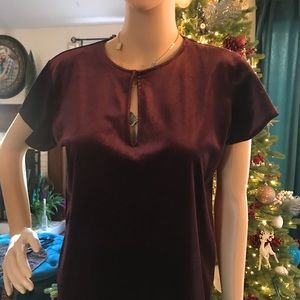 New red velvet Ann Taylor Christmas top🎄